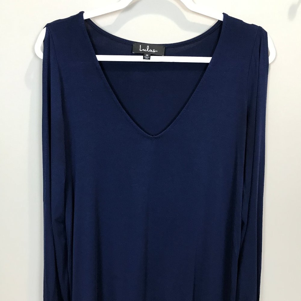LULU'S V-neck open sleeve dress/tunic Sz M